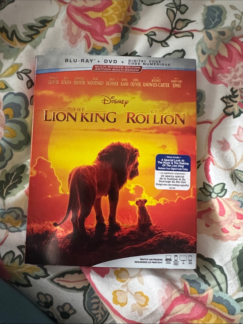 Disney The Lion King Blu‑ray DVD Multi‑Screen Edition - red, orange, yellow
